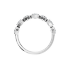 PEAR HALF ETERNITY WEDDING RING