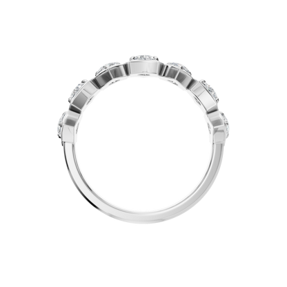 PEAR HALF ETERNITY WEDDING RING - M&D Signature Jewels