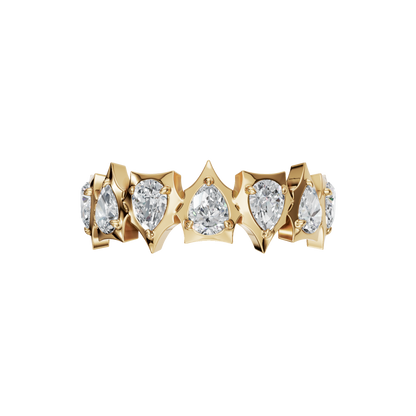 PEAR HALF ETERNITY WEDDING RING - M&D Signature Jewels