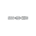 MARQUISE E-W PAVE WEDDING RING
