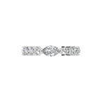 MARQUISE E-W PAVE WEDDING RING