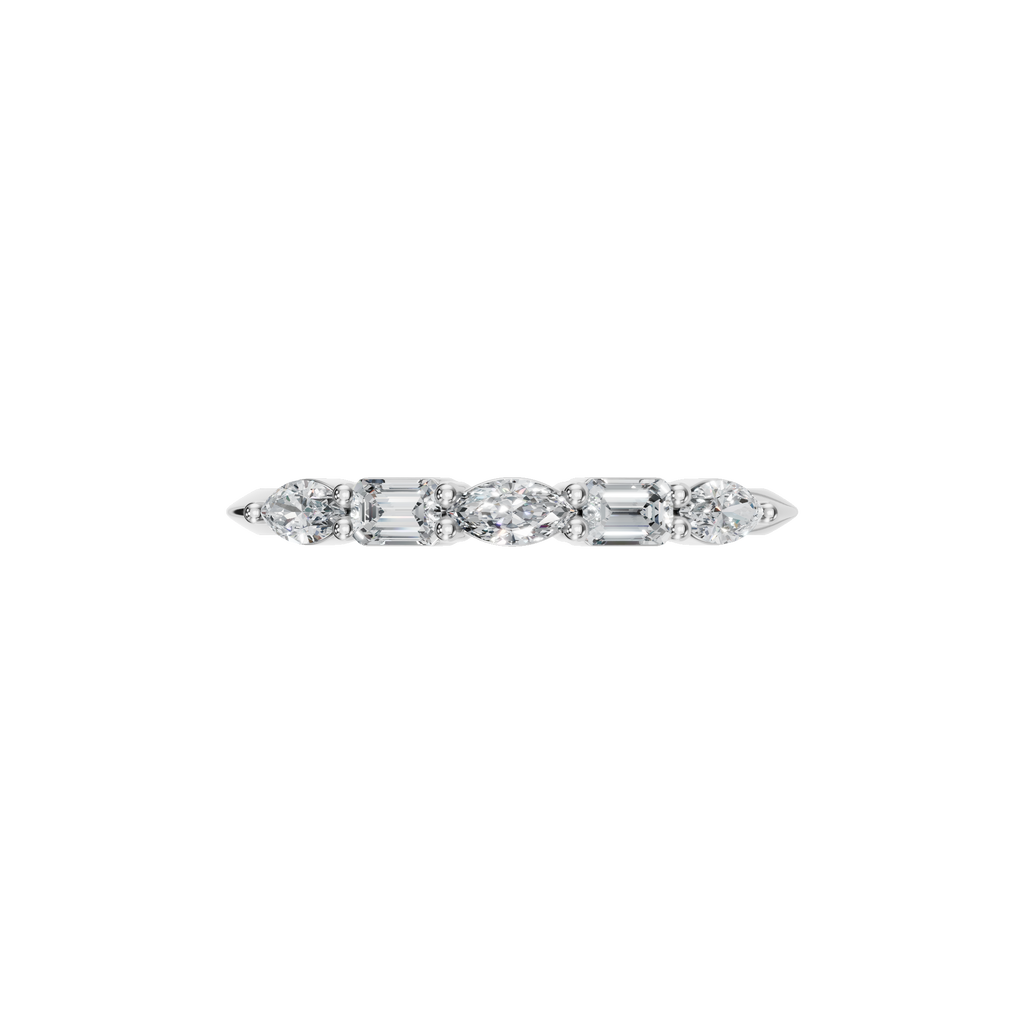 EMERALD MARQUISE WEDDING BAND