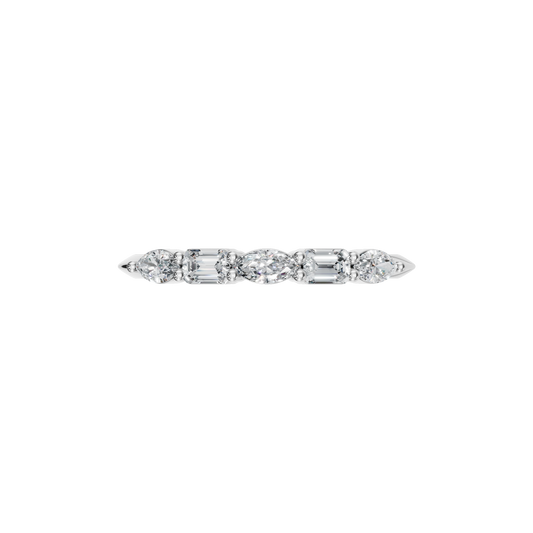 EMERALD MARQUISE WEDDING BAND