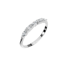 BAGUETTE MARQUISE WEDDING BAND