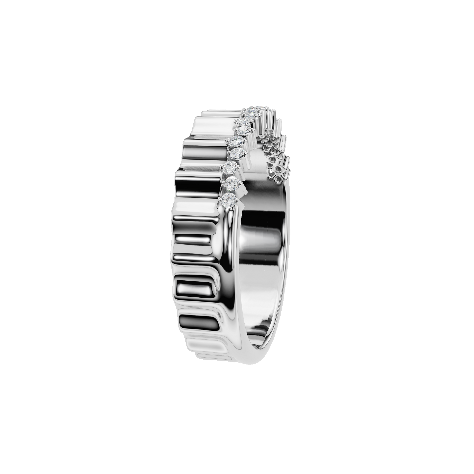 PAVE WEDDING BAND - M&D Signature Jewels