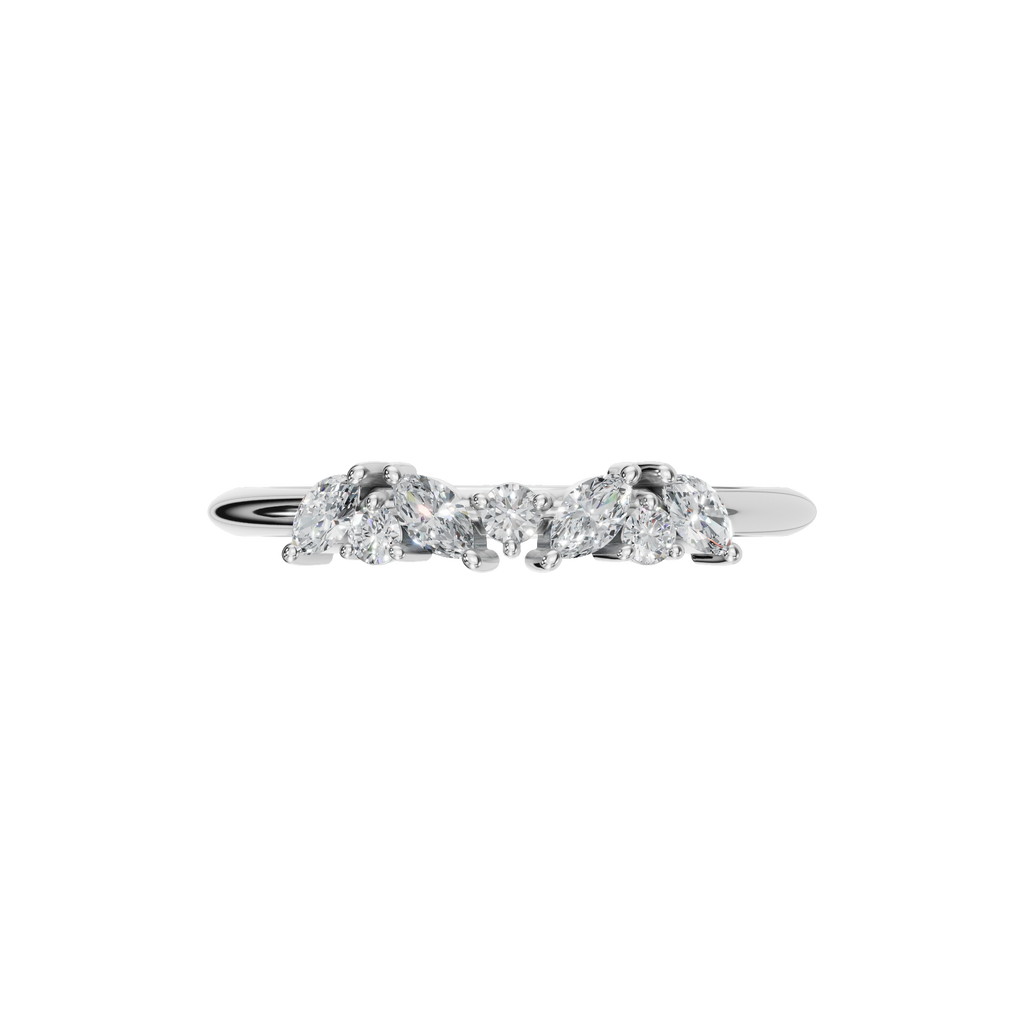 MARQUISE ROUND WEDDING BAND