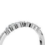 MARQUISE ROUND WEDDING BAND
