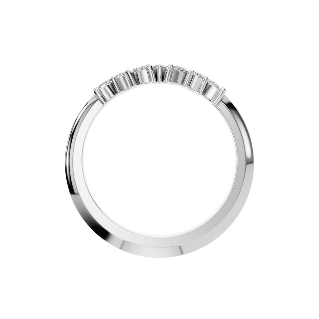MARQUISE ROUND WEDDING BAND