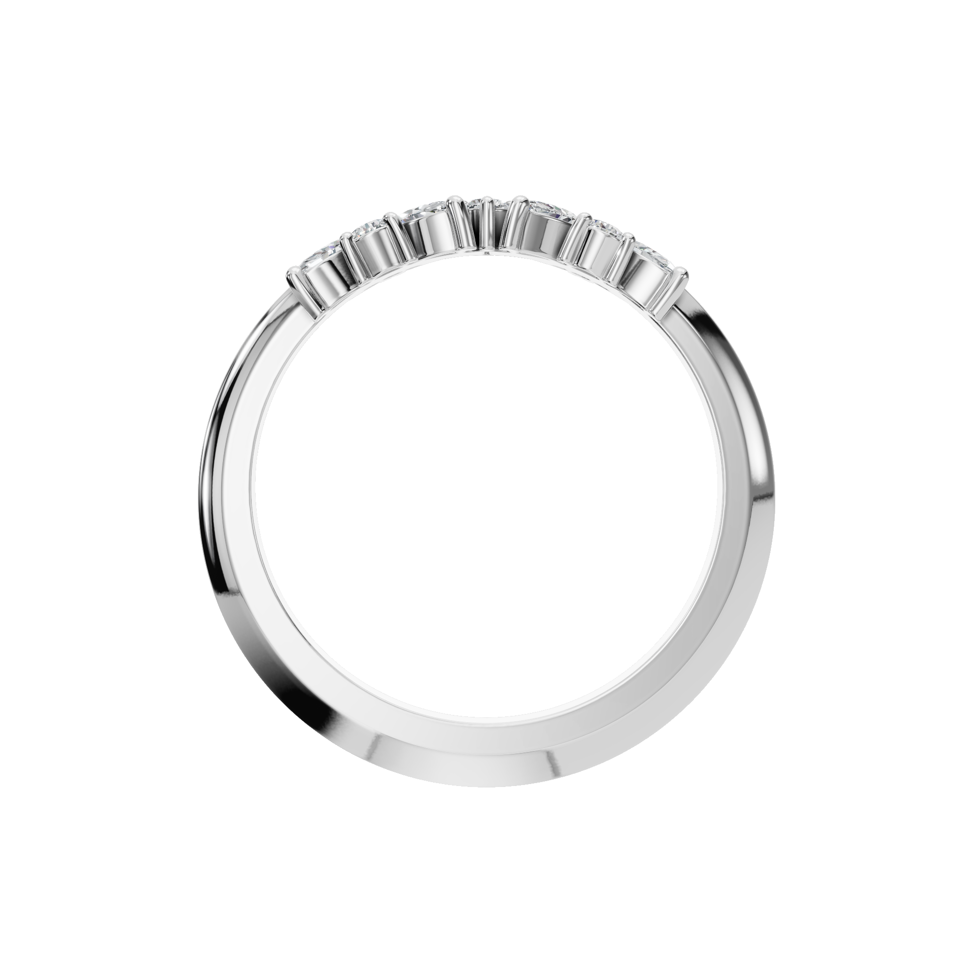 MARQUISE ROUND WEDDING BAND