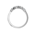 PEAR ROUND CURVE WEDDING BAND