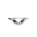 MULTI-SHAPE COLORED DIAMOND WEDDING BAND