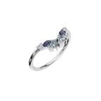 MULTI-SHAPE COLORED DIAMOND WEDDING BAND