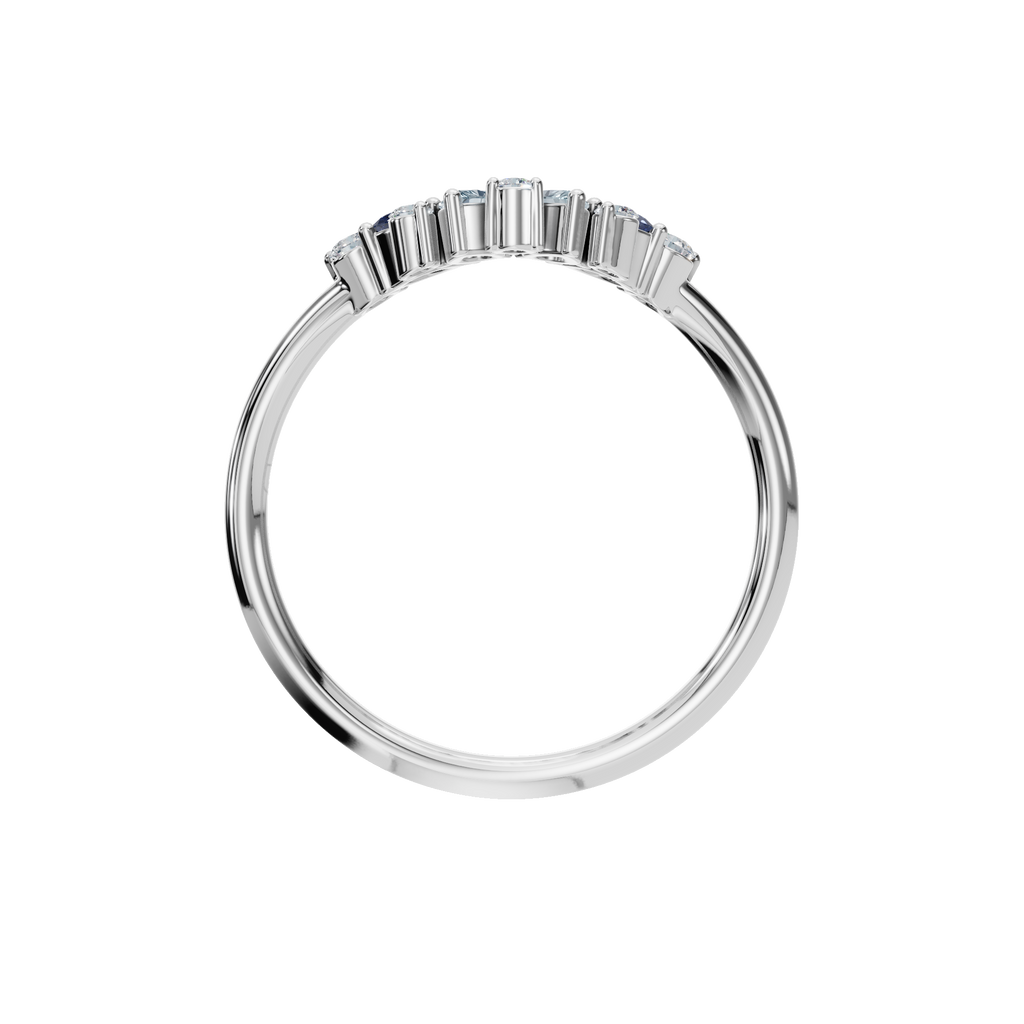 MULTI-SHAPE COLORED DIAMOND WEDDING BAND