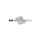 OVAL BAGUETTE THREE STONE RING