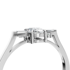 OVAL BAGUETTE THREE STONE RING