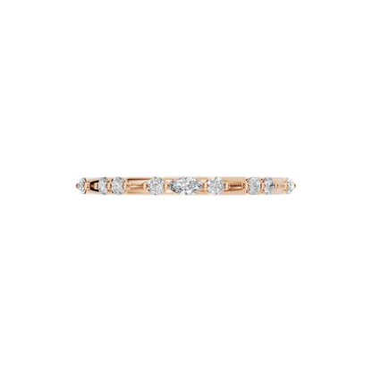 ROUND MARQUISE WEDDING BAND - M&D Signature Jewels