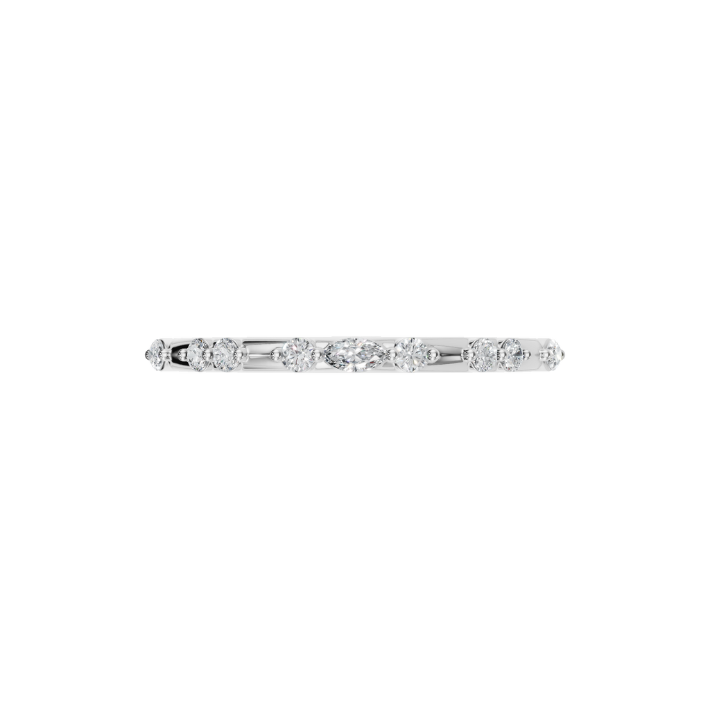 ROUND MARQUISE WEDDING BAND