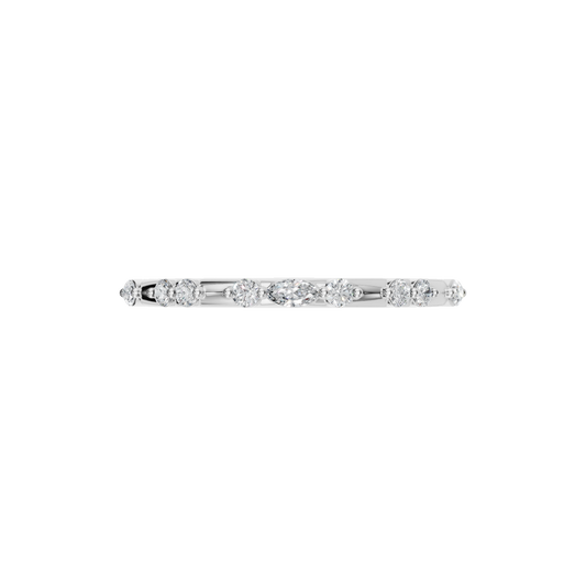 ROUND MARQUISE WEDDING BAND