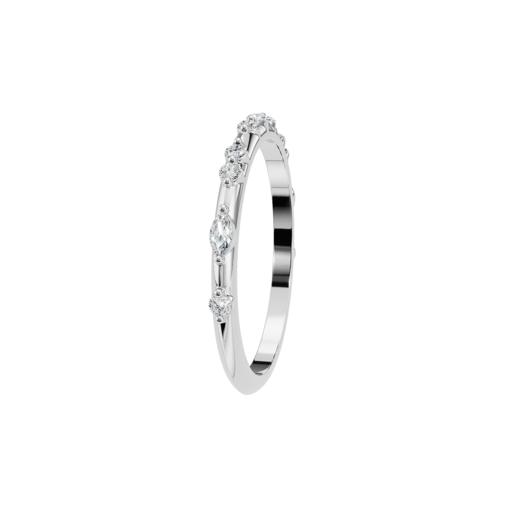 ROUND MARQUISE WEDDING BAND