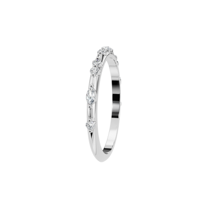 ROUND MARQUISE WEDDING BAND - M&D Signature Jewels