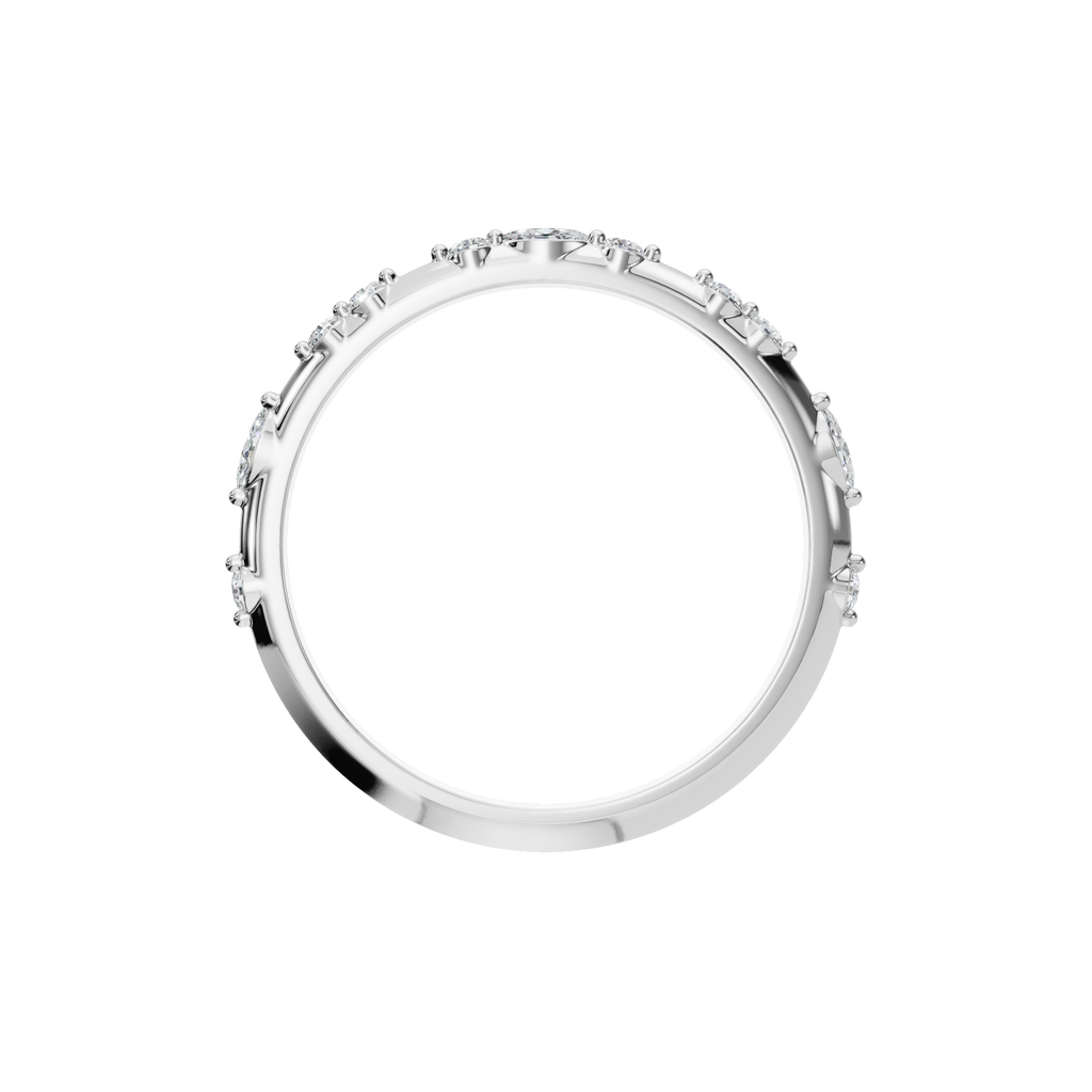 ROUND MARQUISE WEDDING BAND