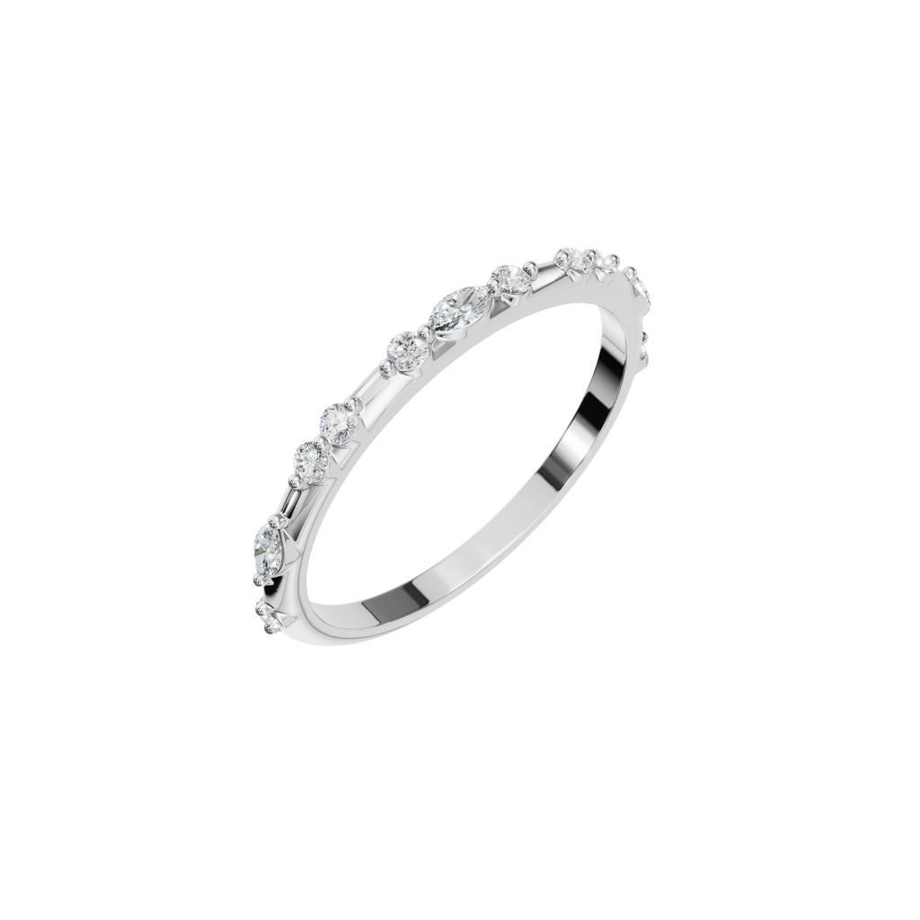 ROUND MARQUISE WEDDING BAND