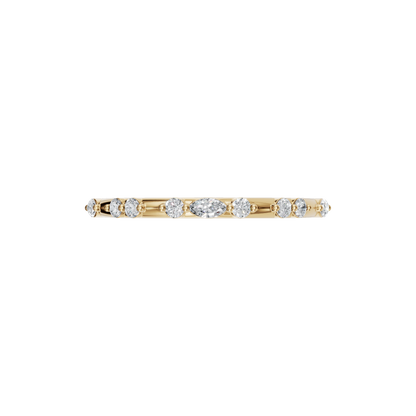 ROUND MARQUISE WEDDING BAND - M&D Signature Jewels