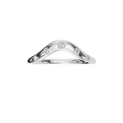 ROUND BEZEL WEDDING BAND - M&D Signature Jewels