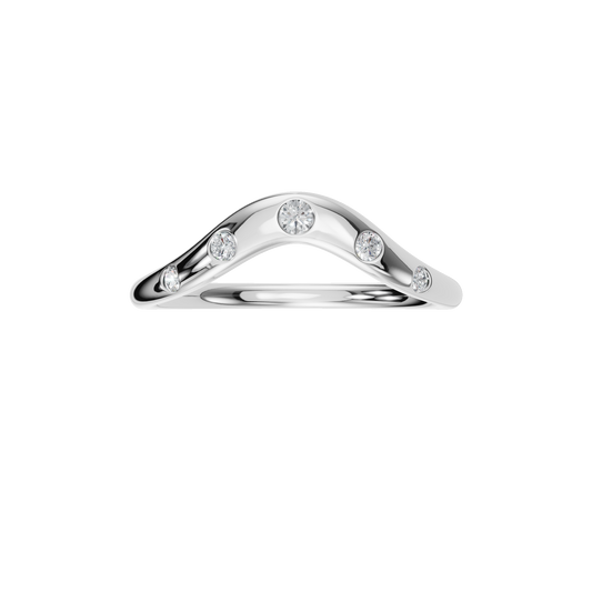 ROUND BEZEL WEDDING BAND