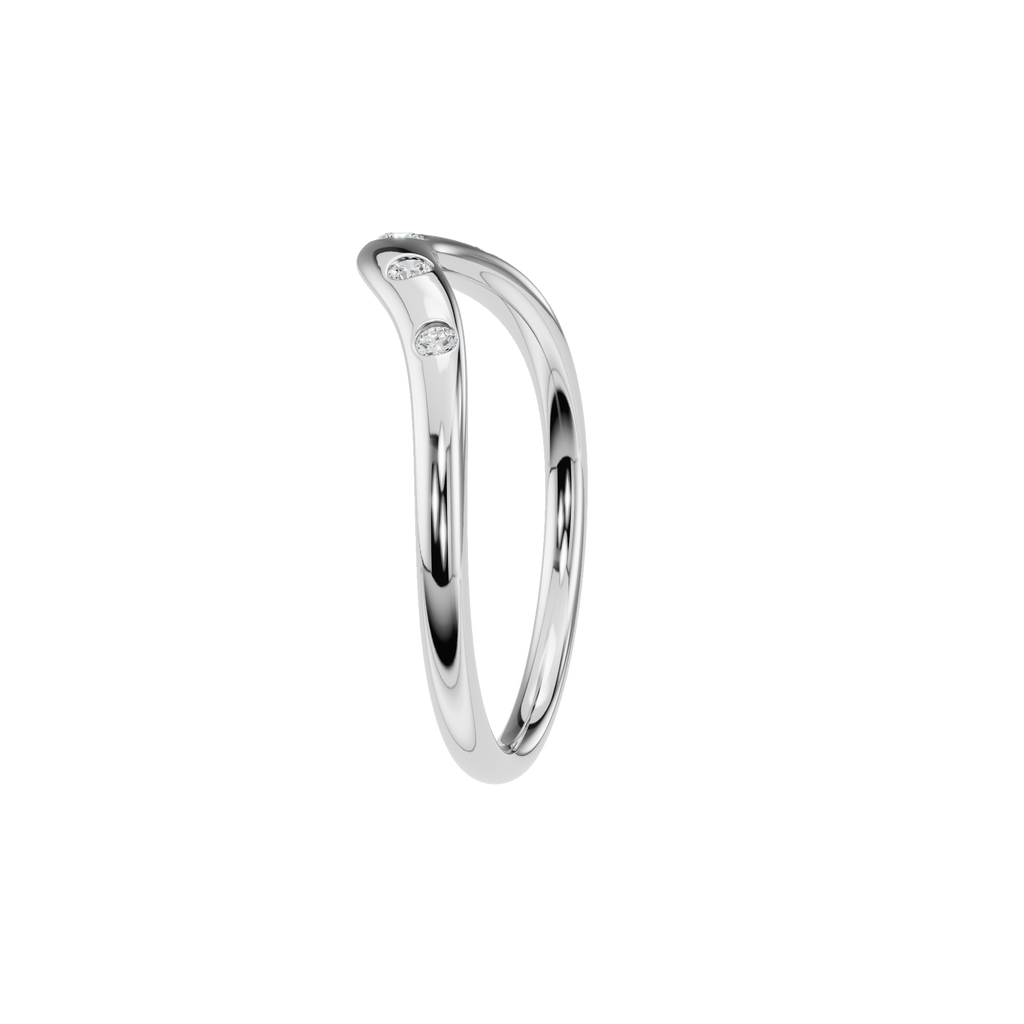 ROUND BEZEL WEDDING BAND