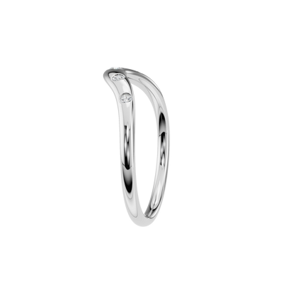 ROUND BEZEL WEDDING BAND - M&D Signature Jewels
