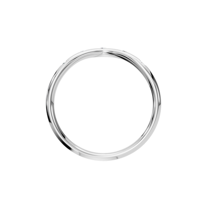 ROUND BEZEL WEDDING BAND - M&D Signature Jewels