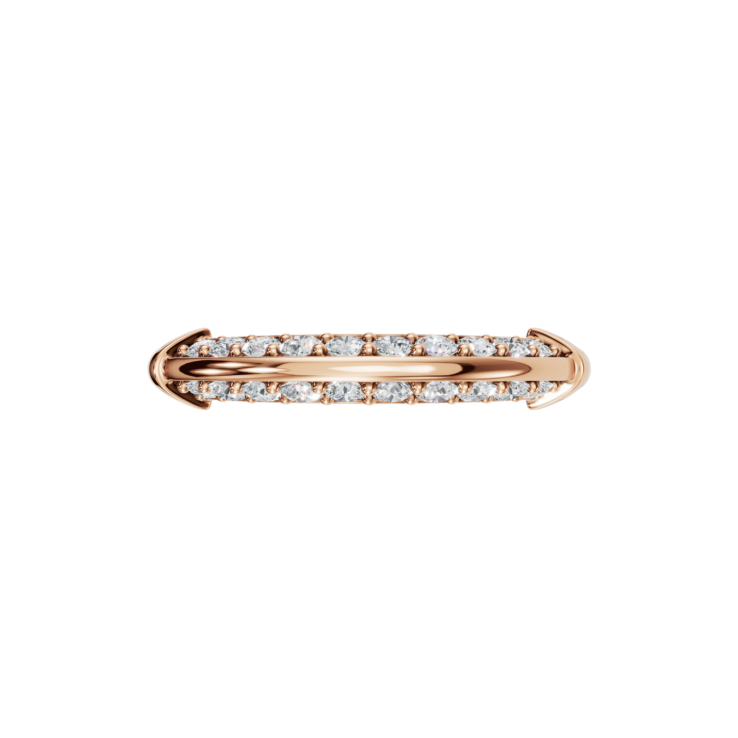 ROUND PAVE WEDDING BAND - M&D Signature Jewels