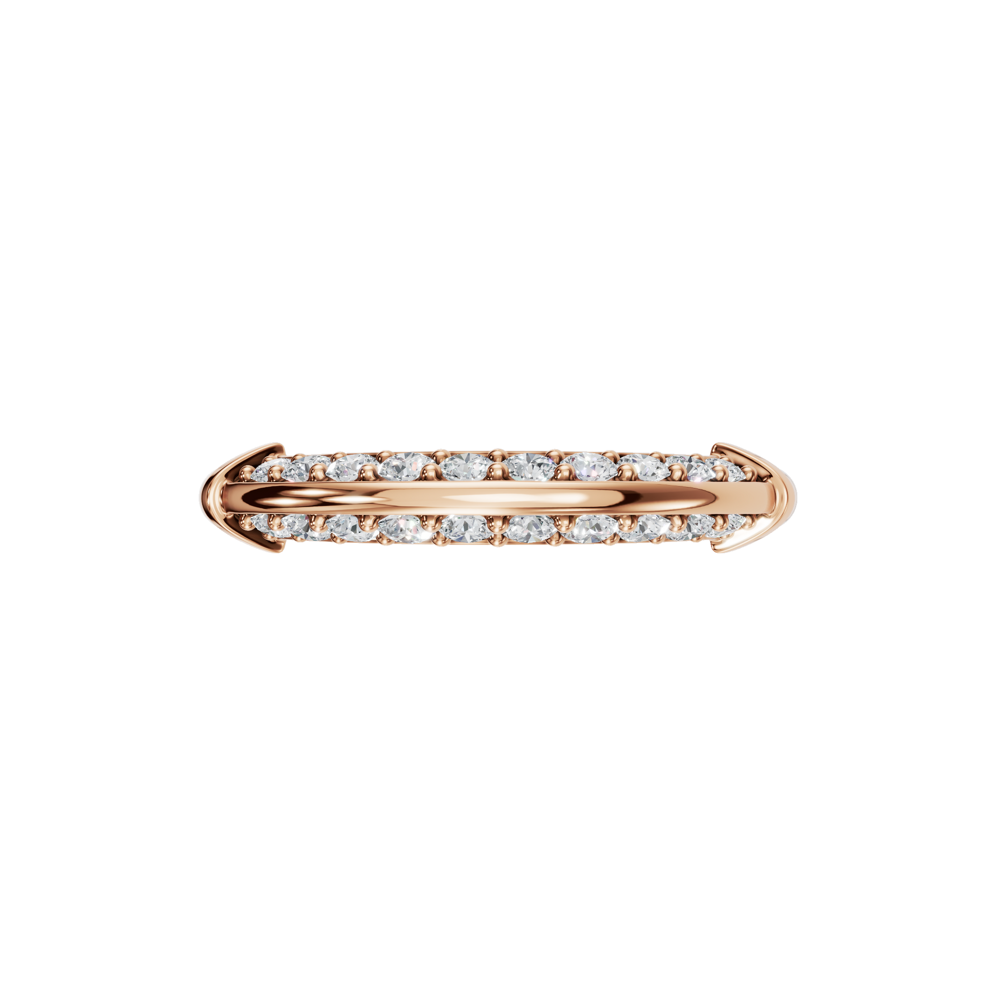 ROUND PAVE WEDDING BAND - M&D Signature Jewels