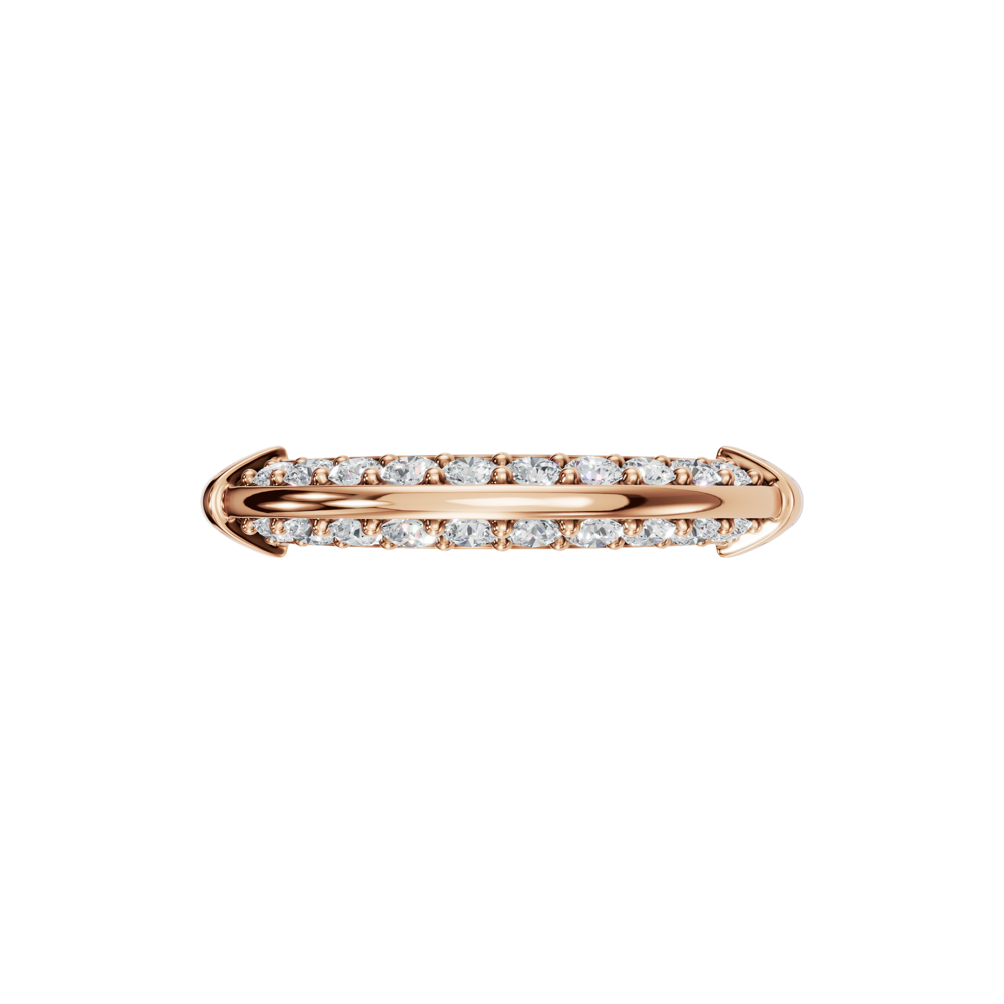 ROUND PAVE WEDDING BAND