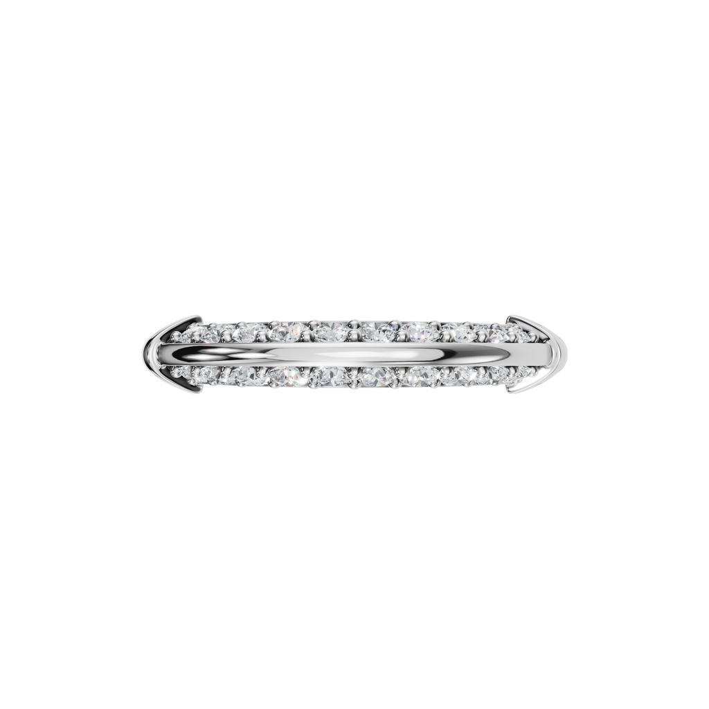 ROUND PAVE WEDDING BAND