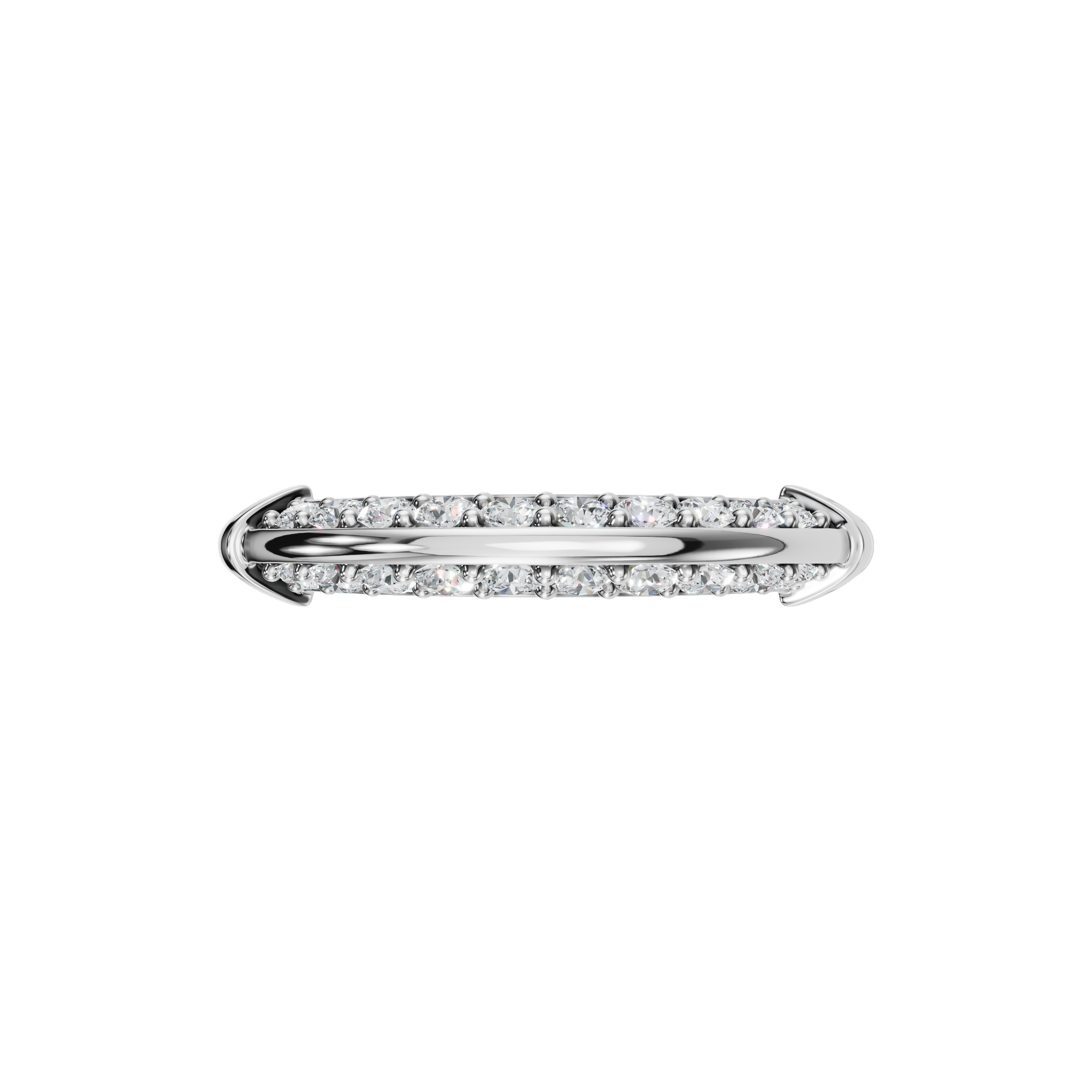 ROUND PAVE WEDDING BAND