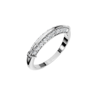 ROUND PAVE WEDDING BAND