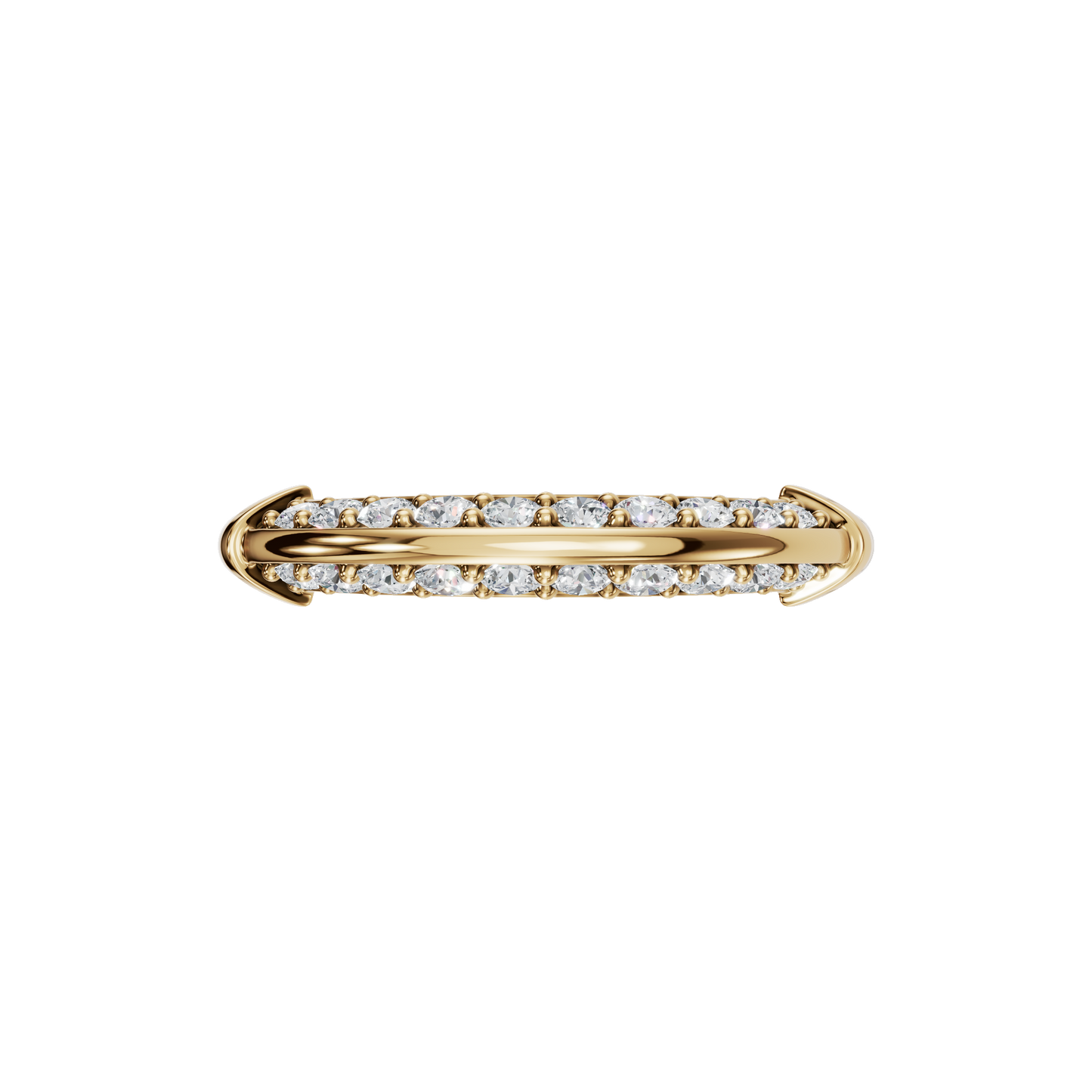 ROUND PAVE WEDDING BAND - M&D Signature Jewels