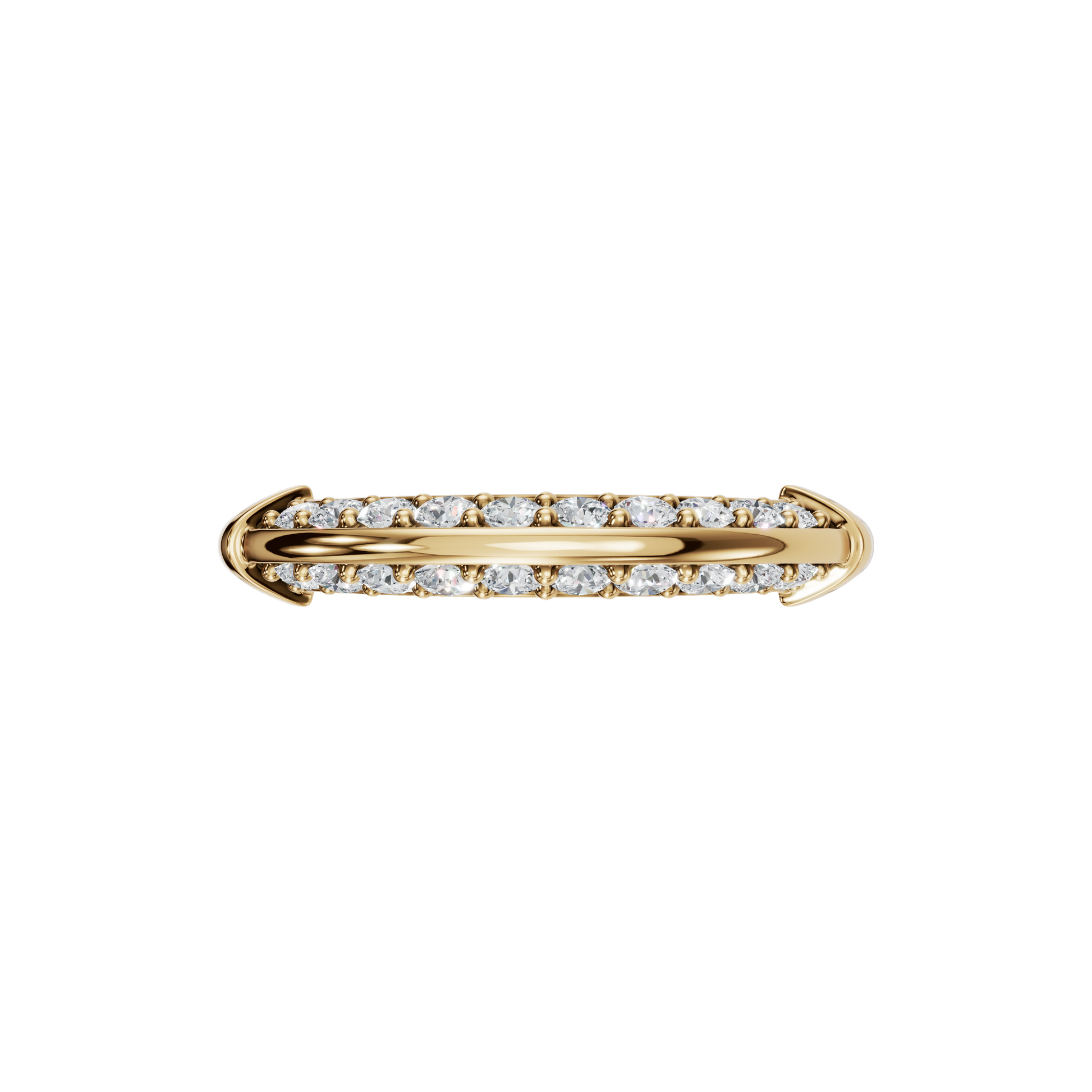 ROUND PAVE WEDDING BAND - M&D Signature Jewels