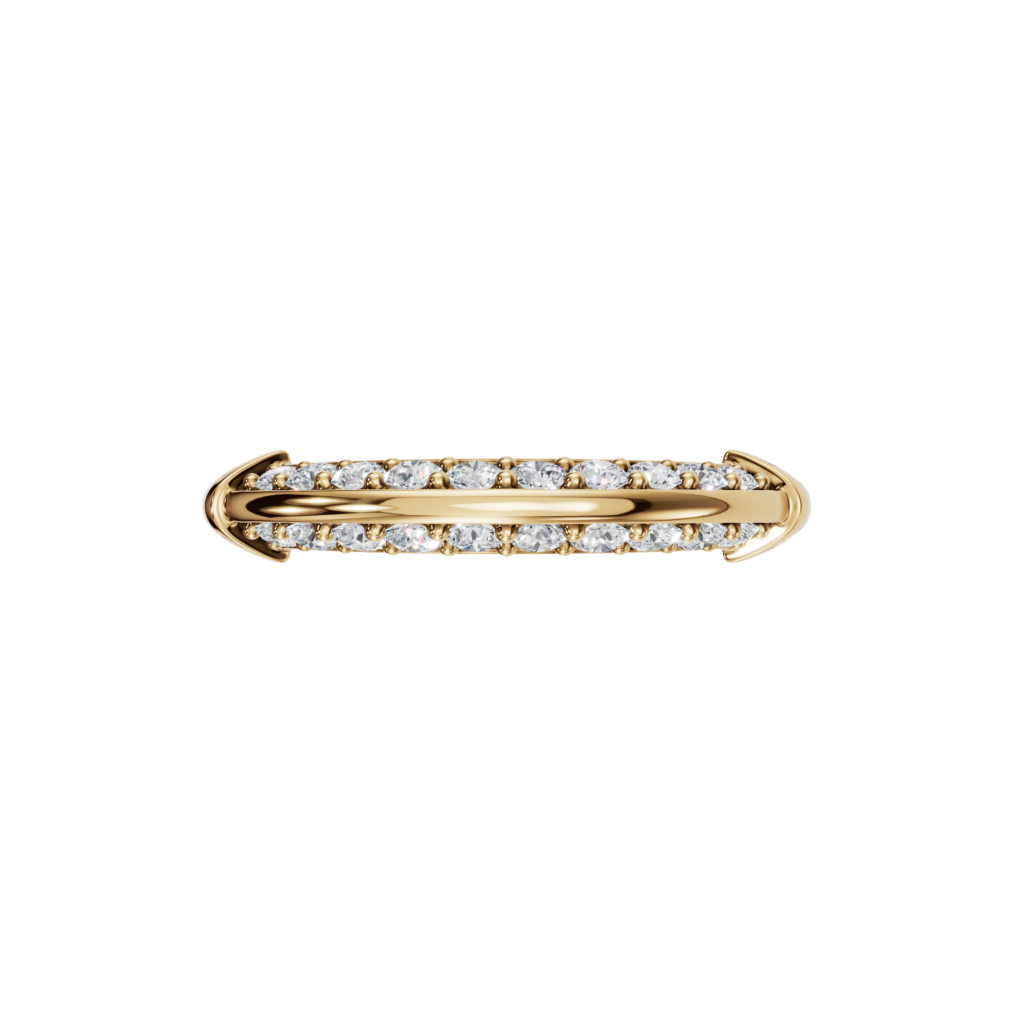 ROUND PAVE WEDDING BAND