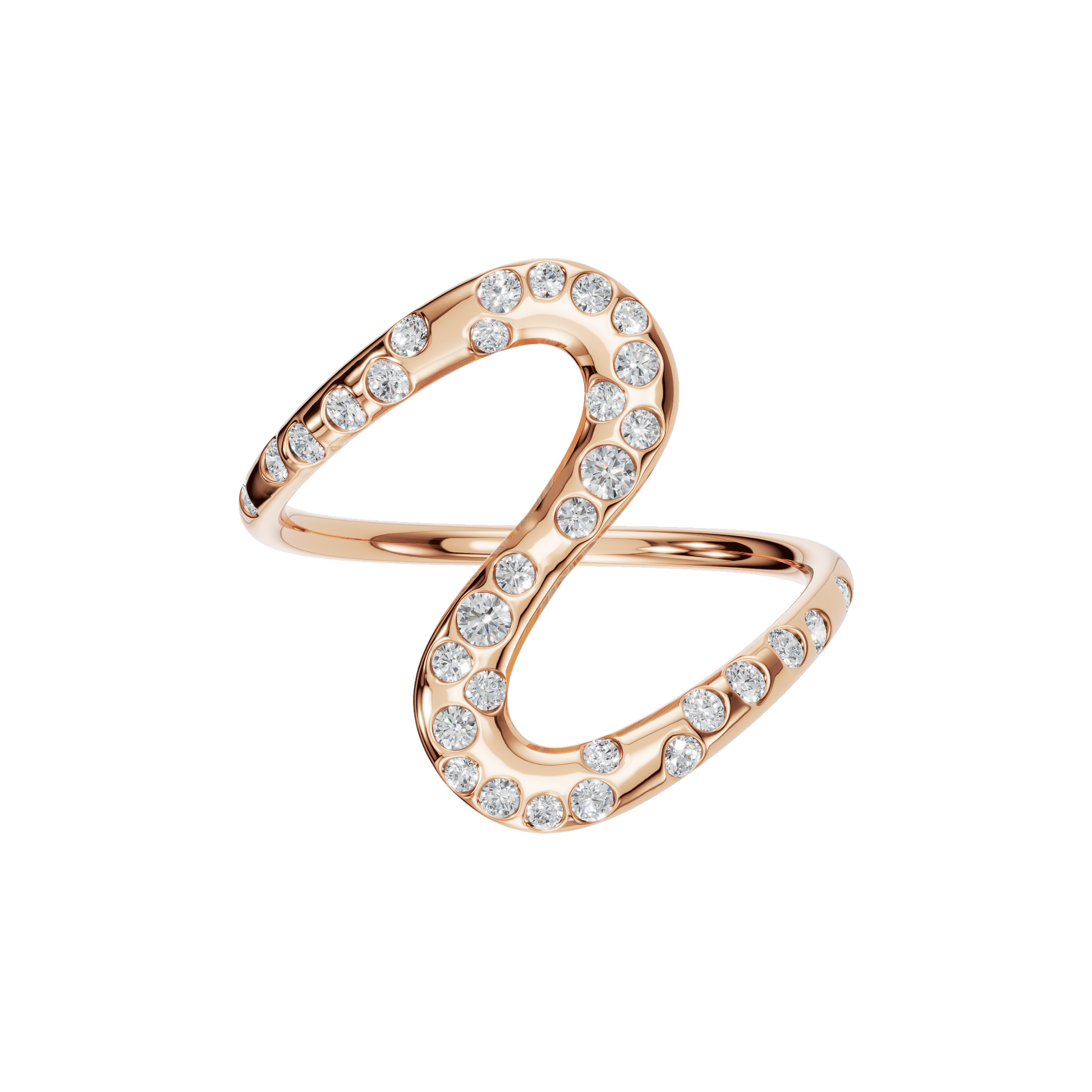 ROUND WAVE WEDDING BAND - M&D Signature Jewels