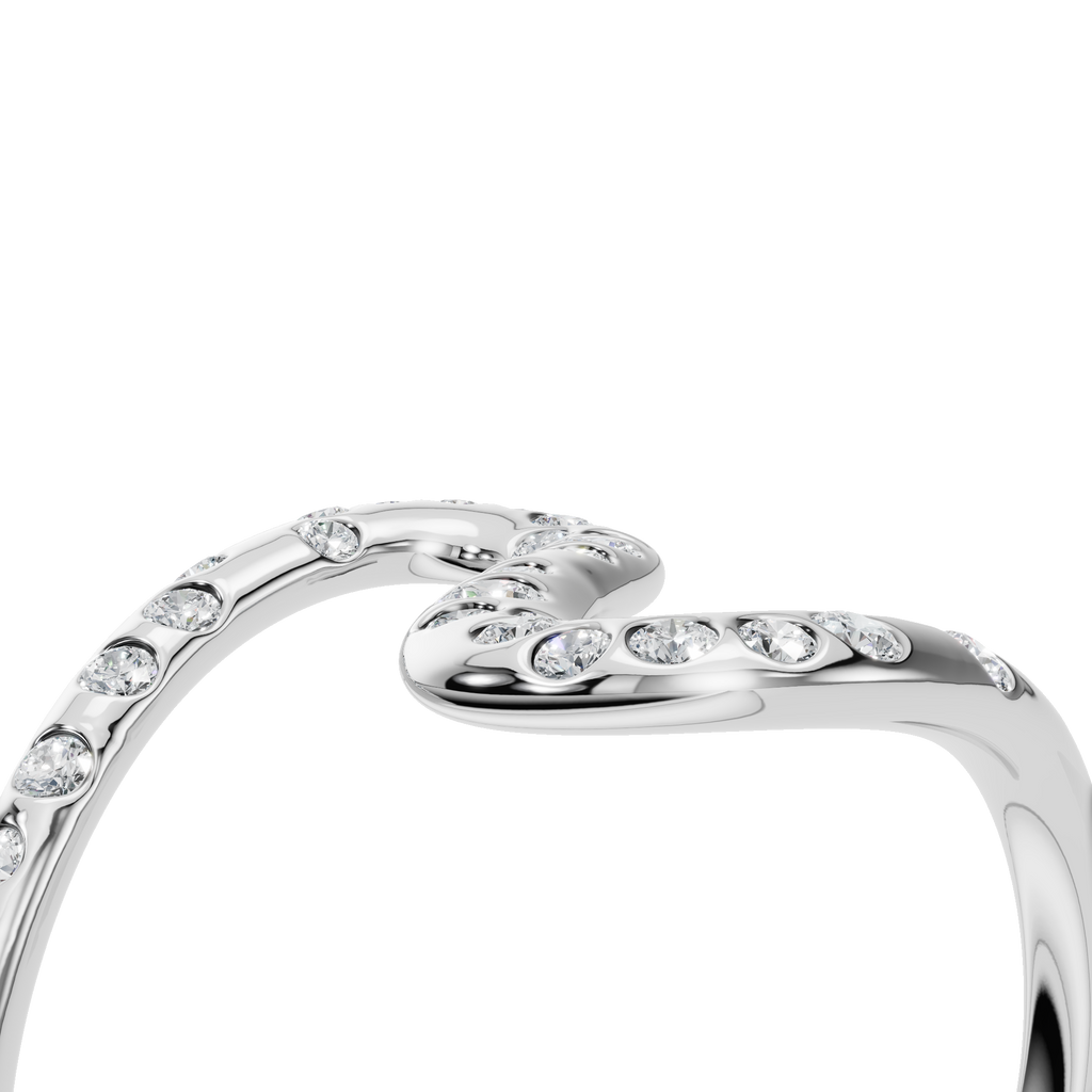 ROUND WAVE WEDDING BAND