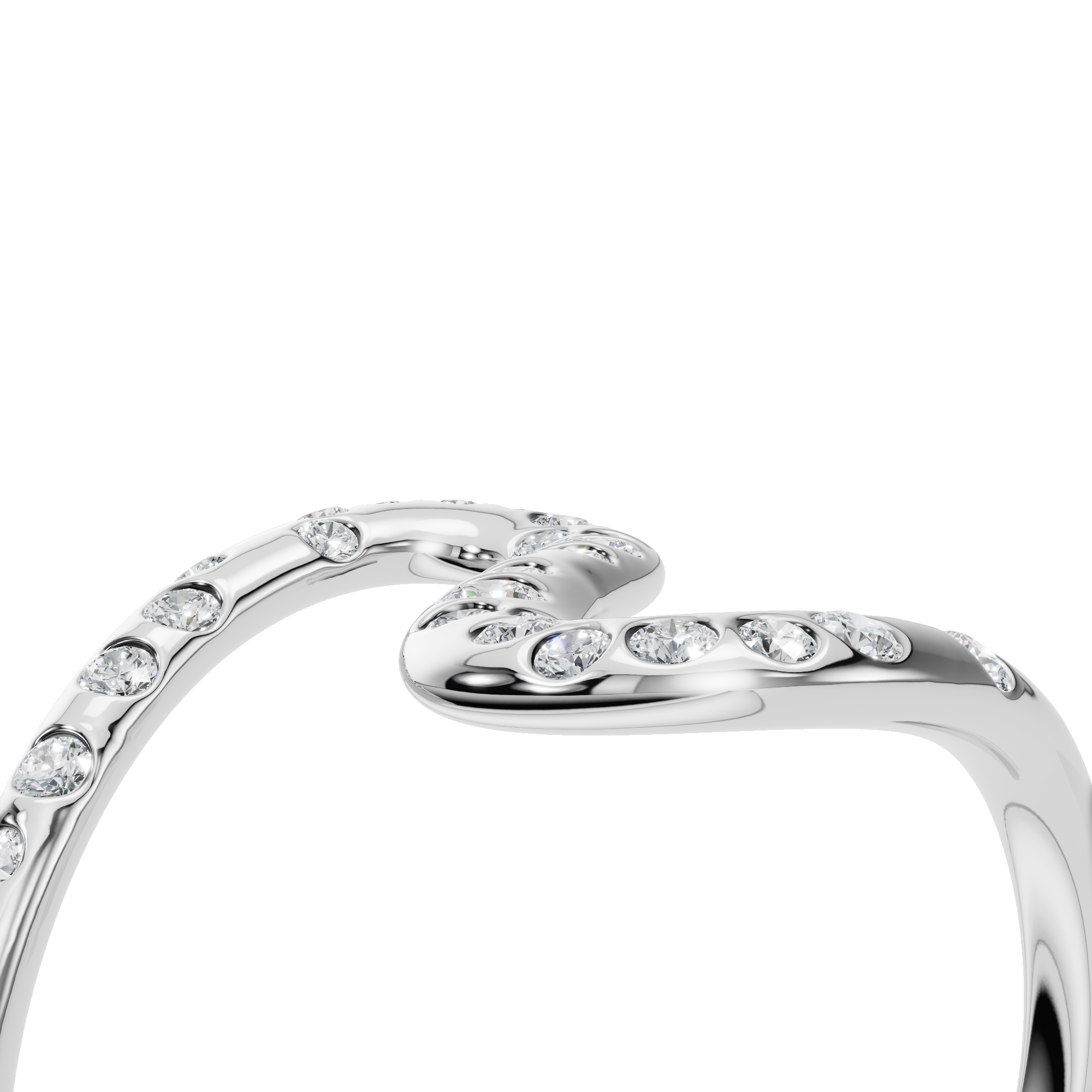 ROUND WAVE WEDDING BAND