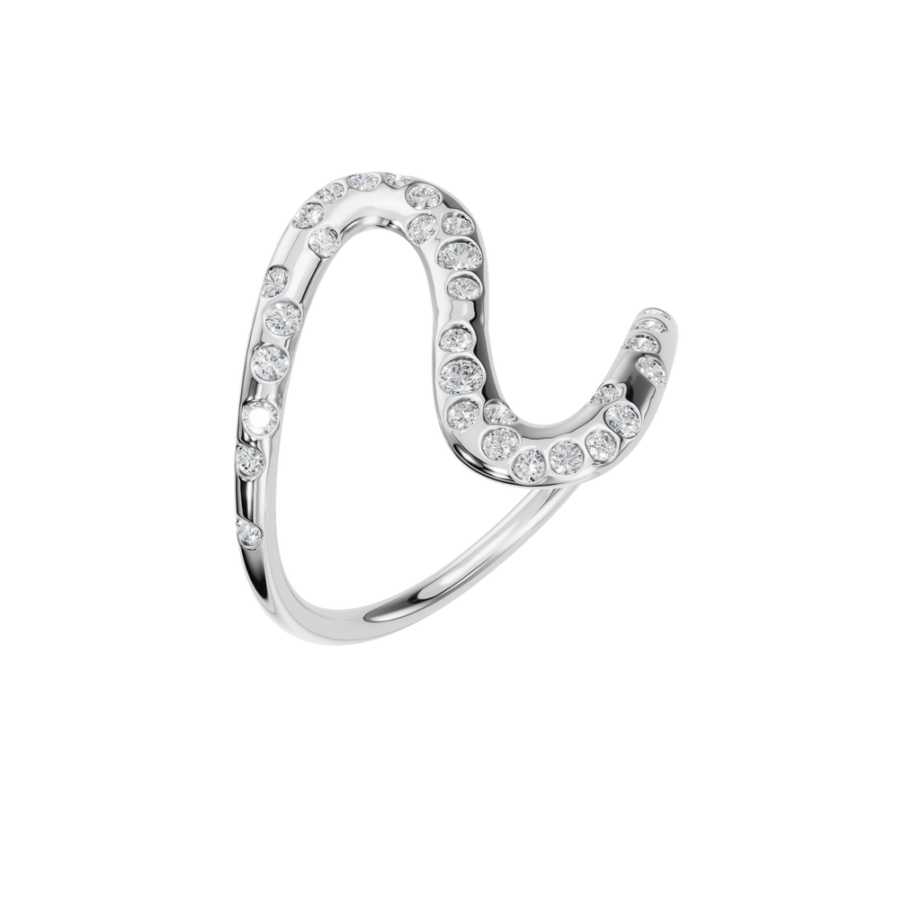 ROUND WAVE WEDDING BAND