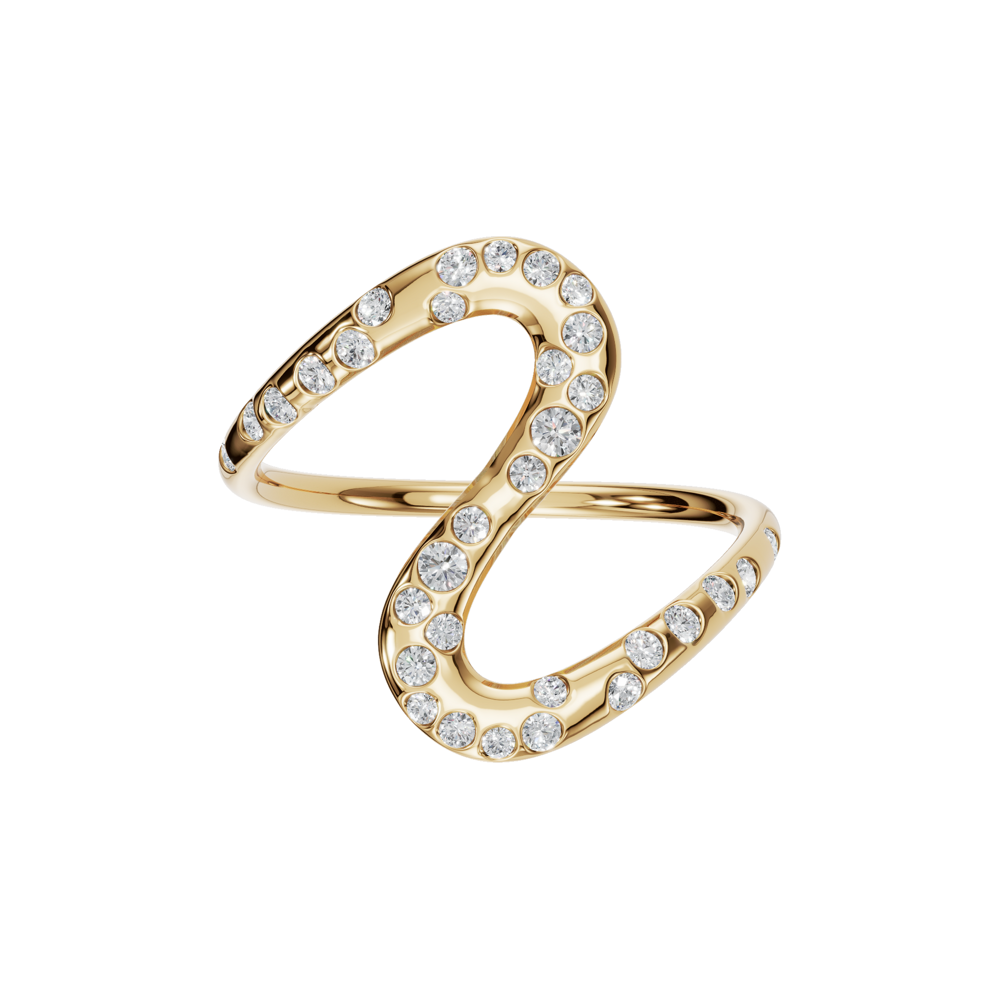 ROUND WAVE WEDDING BAND - M&D Signature Jewels