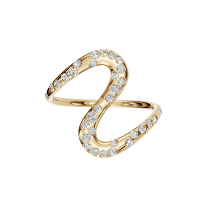 ROUND WAVE WEDDING BAND - M&D Signature Jewels