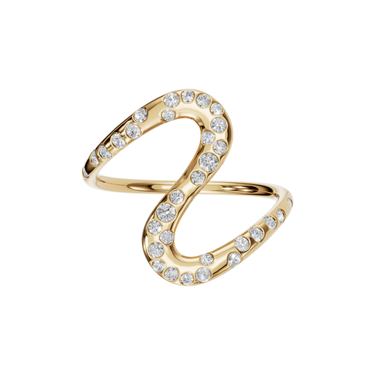 ROUND WAVE WEDDING BAND - M&D Signature Jewels