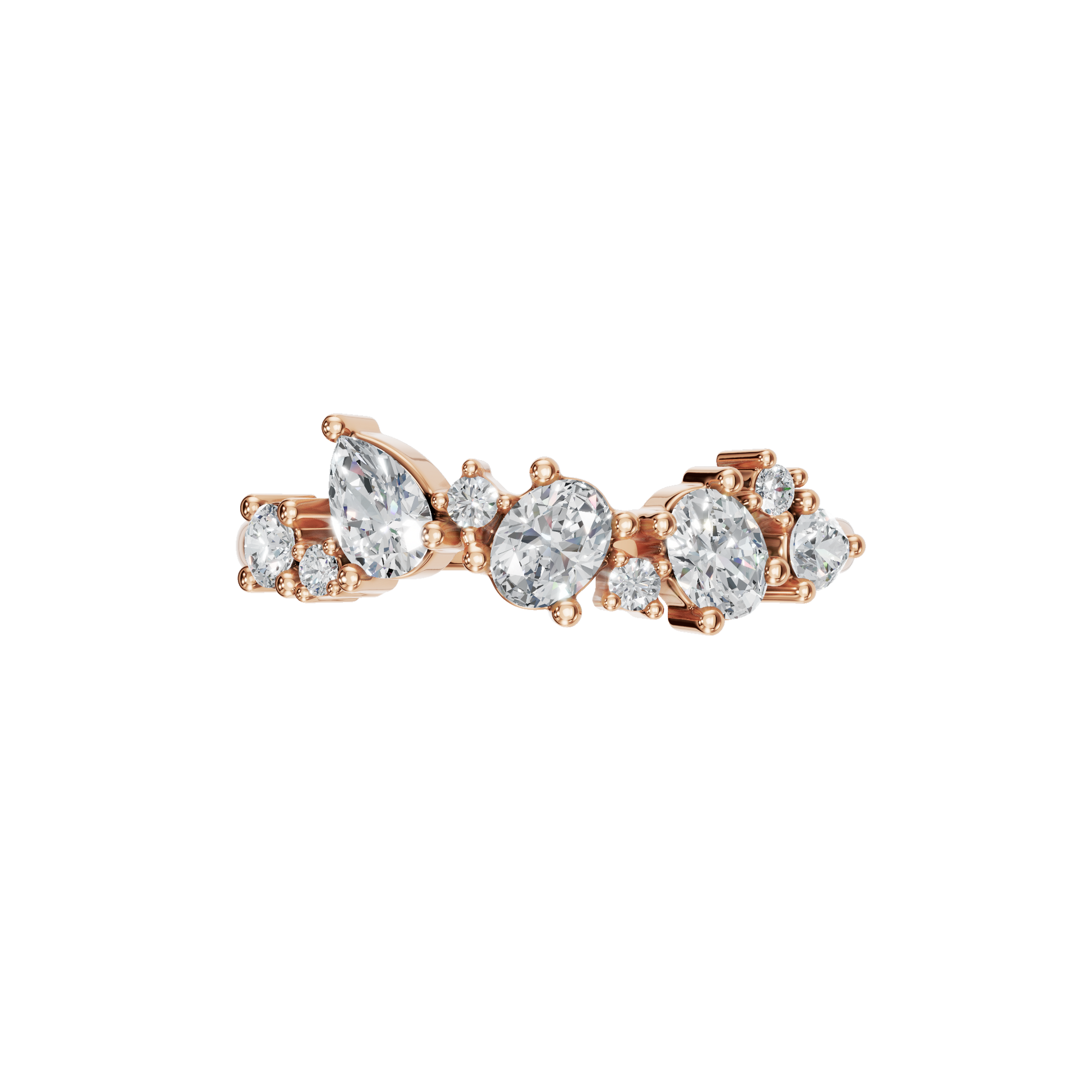 MULTI-SHAPE WEDDING BAND - M&D Signature Jewels