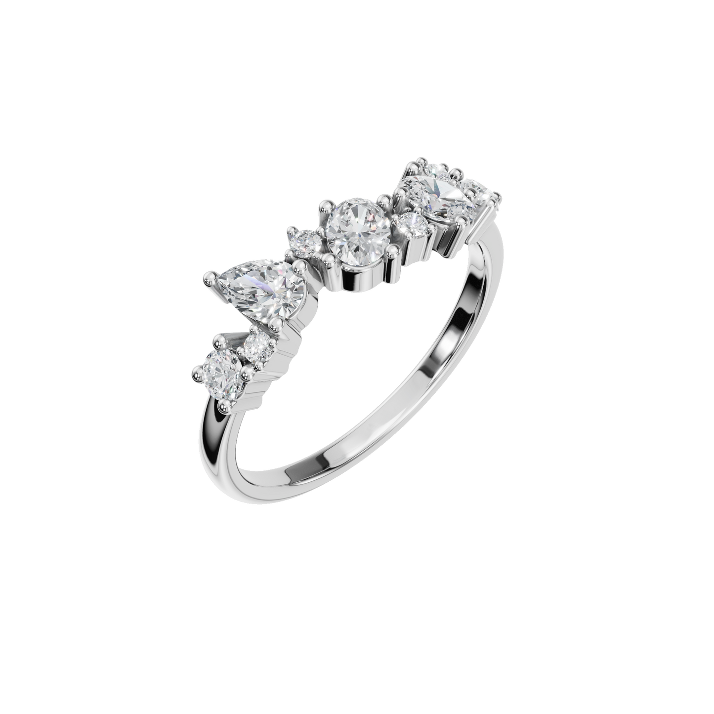 MULTI-SHAPE WEDDING BAND - M&D Signature Jewels